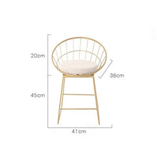 JXXDDQ - Sgabello da bar moderno con schienale e poggiapiedi per cucina, sgabello alto in tessuto, con gambe in metallo industriali (colore beige, dimensioni: 45 cm)