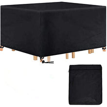 Landrip Copertura Tavolo Esterno, Copertura per mobili da Giardino Rettangolare, Telo Copri Impermeabili per Tavolo e Sedie da Esterni（180x120x74CM）