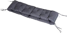 ANQI - Cuscino antiscivolo per panca a 2 posti, schienale imbottito con cravatte, spesso per mobili da giardino, interni in metallo, morbido e confortevole