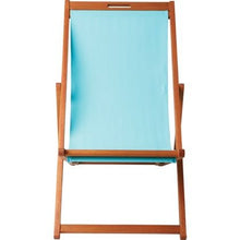 Empire Sterling - Sedia a sdraio pieghevole in legno, leggera e resistente, colore: AQUA (legno di eucalipto massiccio certificato FSC®)