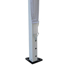 Outsunny Gazebo Pieghevole con Corde e Picchetti da Giardino Tessuto Oxford 3x3M Bianco