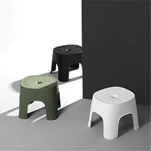Piccolo Sgabello Sgabello Basso Pouf Poggiapiedi Sgabello da Bagno in Plastica Ispessita Poggiapiedi da Bagno Sgabello Basso Sgabello Quadrato per Sedili da Doccia per Bagno per Bambini Adulti-Verde