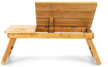 Tavolo da picnic all'aperto Laptop Vassoio regolabile Bamboo Computer Supporto per computer portatile Desk Desk Desk Scrivania Tavolo per laptop per letto Divano letto Vassoio Tavolo da picnic Studiab