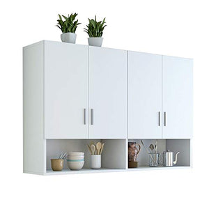 JTRHD Armadietto a Muro per Bagno Armadio for Mobile da Parete da Bagno con Porta e scaffale da Bagno Scatola di stoccaggio del Bagno sopra Il Bagno nel Soggiorno Mobili Bagno Armadio