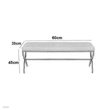 LXESWM Panca Ottomana Divano Sgabello Panca Poggiapiedi in Ferro Battuto Cambio di Scarpe da Banco Poggiapiedi Soggiorno Camera da Letto Sgabello con Seduta Imbottita (Size : 60cm)