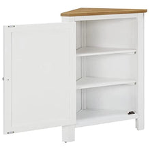 vidaXL Legno Massello di Rovere Armadietto ad Angolo Mobiletto Angolare Credenza Bassa Armadio Portaoggetti Mobili Arredo 59x36x80 cm