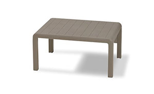 Keter Delano Lounge Set, Set Mobili da Giardino con Divano 2 Posti 2 Poltrone e Tavolino, Cappuccino