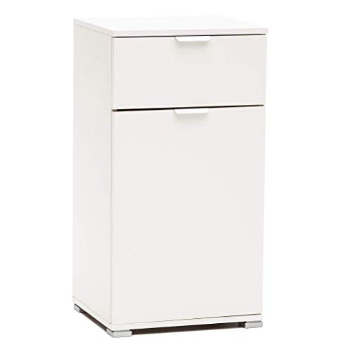 Armadietto mobiletto assemblato per bagno camera da letto (Bianco, cm 45 x 38 x 85 h)