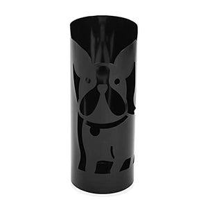 Versa Hund Portaombrelli per Ingresso, Camera o Ingresso, Portaombrelli Moderno, Misure (A x L x l) 49 x 19 x 19 cm, Metallo, Colore Nero