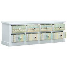 Meuble TV avec tiroirs Blanc 120x30x40 cm MDF