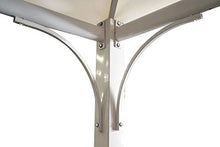 Stilè Gazebo da Giardino 3x2 m in Metallo con Telo Impermeabile Poliestere Doppio Tetto Tende Laterali Bianco