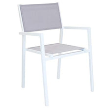 XONE Set White in Alluminio 1 Tavolo Estensibile (150/210x90cm) + 6 sedie impilabili con braccioli | Top di Gamma