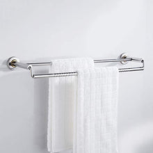 Portasciugamani in acciaio inox alto e basso doppio porta asciugamani da bagno con asta per appendere asciugamani, 60cm