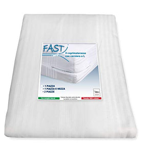 Tex family COPRIMATERASSO Fast A Sacco con Cerniera Zip A L Tutte Le Misure - 2 PIAZZE