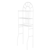Zerone - Scaffale portaoggetti sopra il WC, a 3 strati, a colonna alta, per casa, hotel, bagno, 60,5 x 30,5 x 171 cm