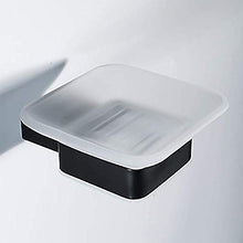 JKCKHA Northern Europe. Bella Quadrato Nero Piatto di Sapone e Stare Moderna in Acciaio Inossidabile 1pc - Bathroom Wall Hanging Multifunzione