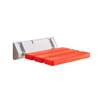 ZHJFDJ Accessori da Bagno - ABS Antiscivolo Bathroom Wall-Mounted Sedia Pieghevole Anziani/Donne Incinte/Scarpe disabili Scarpe Balneazione sicura Sedile Sgabello Max.180kg (Red)