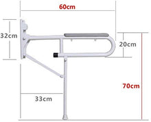 Maniglioni da Bagno WC Pieghevole Grab Bar, Acciaio Inossidabile Vecchio, Bagno for disabili Supporto bracciolo, Hospital Patient Support Maniglia Accessori da Bagno