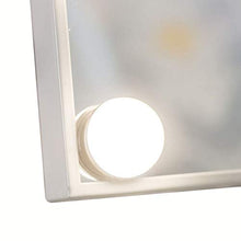 Specchio per Trucco Professionale a LED Specchio a LED Design di Ricarica 9 luci a LED 3 Colori dimmer graduali Rotazione Angolo di 360 ° Specchio Quadrato a Mezza Lunghezza e Grande