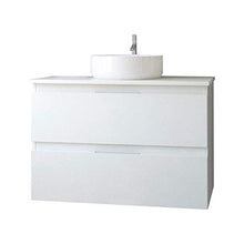 Randalsa Mobili Baltic 80 cm | Bianco | Mobile con 2 cassetti + Piano lavabo + lavabo da appoggio