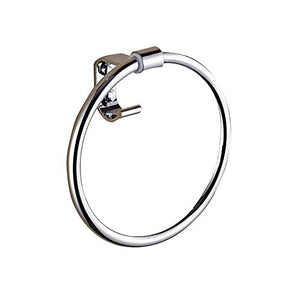 LAN-ZHENS Bagno portasciugamani Fisso Portasciugamani Rack in Acciaio Inox Anello di tovagliolo, Bagno Rack Punch Cucina Hotel Rotonda Bagagli, Strong Portante Addensare Argento B