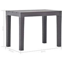 Festnight Panchine da Giardino 2 posti in Plastica 2 pz Panchina da Esterno 60 x 38,5 x 45 cm Panca arredo Giardino per Balcone