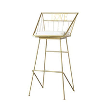 LWW Sgabelli, aggiornato prima colazione Sedia Sgabelli, Sgabello Alto sala da pranzo e soggiorno Ferro Cucina Colazione contatore Greenhouse Cafe Bar,Oro,SeatHeight65cm