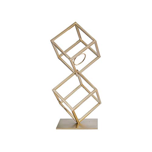 Supporto per ripiano Cubo creativo espositore da banco in metallo per esposizione verticale Cubo creativo Design moderno per arte della moda è molto adatto per la conservazione e la decorazione domest