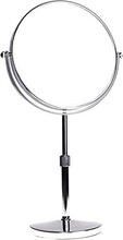 ZCCL Supporto Regolabile in Altezza con ingrandimento 10x, 8 Pollici, Specchio a 360 ° Specchio da Bagno Rotante Cromato Specchio da Trucco Specchio da Barba, Standard + 10 ingrandimenti, 10x (di