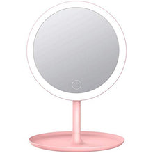 Specchio for Il Trucco, Specchio for Il Trucco A LED con Luce, Specchio for Il Trucco Desktop, Conveniente Specchio di Trucco, Rosa