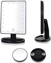 Specchio cosmetico Specchio Trucco Specchio Vanity con luci a LED Touch Screen Dimmerabile 10x Ingrandimento Spot Specchi 180 Rotazione Girevole Specchio Cosmetico