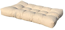 SET CUSCINI PER DIVANI PALLET BANCALI Seduta 120x80x15 cm + Schienale 120x42x10-18 cm - COLORE BEIGE CHIARO