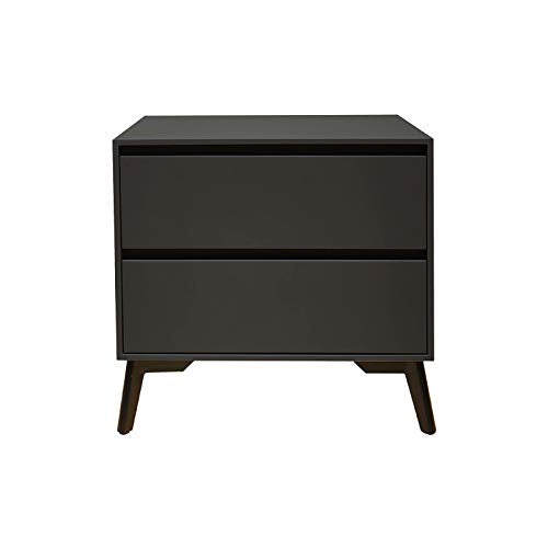 QWERTYUIOP Armadietto da Comodino Nordico Piccolo Armadietto alla Moda Armadio Ad Angolo Letto Semplice Camera da Letto con Cassettiera Nuovo Design Simple Life (Nero Opaco Puro)