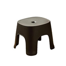 Greatangle-UK Sgabello da Bagno Sgabello da Bagno Sgabello da Bagno per Uso Domestico Sgabello in plastica Addensato Panca per Scarpe Antiscivolo Sgabello per Bambini Panca per i Piedi Nero