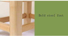 zaizai Divano Sgabello in Legno Massello Famiglia Sgabello Basso per Bambini Sgabello per Scarpe per Adulti Poggiapiedi Sgabello Piccolo Panca Antiscivolo Postura Corretta, per Bagno-28 * 20 * 15 cm