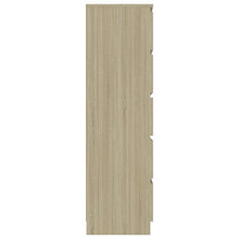 FAMIROSA Credenza con Cassetti Rovere Sonoma 60x35x121 cm in Truciolato