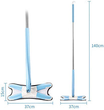 SSAYY Mop Mop per Centrifuga A Mani Libere per Lavaggio Mop Piatto Tipo X con Cuscinetti in Microfibra Utensili Rotanti per La Pulizia della Casa della Cucina Panno Magico