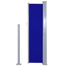 UnfadeMemory Tenda da Sole Laterale Retrattile per Balcone, Esterno e Terrazzo, Retrattile, Antivento, Protezione Privacy, Protezione Solare 120 x 300 cm Blu