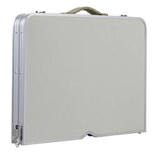Sunkorto - Tavolo da picnic pieghevole per 2 persone, con 2 sgabelli, 0,9 m, in lega di alluminio, altezza regolabile, portatile, per attività all'aperto, campeggio, pranzo, barbecue, feste