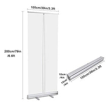 Topniu. □ Per il business □ Sneeze Guarding per il datario piano starnutire proteggere pieno chiaro telo trasparente con stand freestanding starnuscy guardia pavimento in piedi roll up clear scudo per