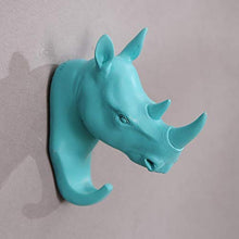 WLLLO Appendiabiti decorativo da parete tridimensionale appeso a parete testa di animale chiave appendiabiti gancio-cervo-bronzo