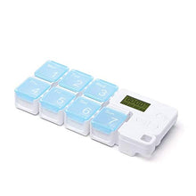 YUBIN Portapillole da 7 Giorni con Timer Custodia per promemoria per medicinali Scatola settimanale Portapillole per