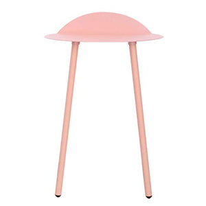 Tavolino semplice piccolo metallo mobili decorato soggiorno balcone casa e ufficio tavolo stabile (colore : rosa, Dimensioni: H70cm)