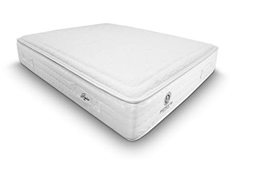 Duérmete Online Premium Materasso Leyre Molle insacchettate + Visco | rigidità e adattabilità | Altezza 30 cm | Tessuto Termico, avvolte + viscoelastiche, Bianco, 160 x 190