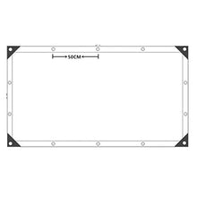 NMBC Telone Impermeabile PVC Transparente 0.3mm con Occhielli con Anelli di Tenuta per Mobili da Giardino Patio Esterno Pieghevole Telo Copertura Teloni-1.2x2m/3.9x6.6ft