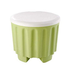 WERSDF Immagazzinaggio Pp plastica Sgabello Sedile Sedia Lavanderia Box Basket Bagno (Blu/Verde/Rosa) (Color : Style C)