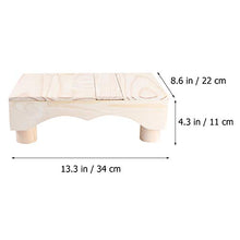 DOITOOL Passo Sgabello per La Camera da Letto Cucina Bagno Soggiorno Pianoforte Poggiapiedi Piccolo Poggiapiedi sotto La Scrivania di Legno Pouf Banco per di Formazione Vasino WC Sgabelli