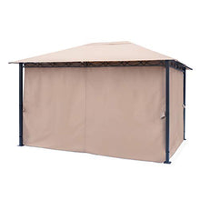 TOOLPORT Gazebo da Giardino 3x4 m - Premium 100% Impermeabile - con 4 Teli Laterali - ca. 220g/m² Telo del Tetto Color ocra