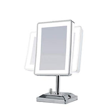 Dongyd Specchio per il truccon Lampada Specchio per Il Desktop Specchio HD con 32 luci LED, Interruttore a Pulsante, Rotazione Libera a 360 Gradi