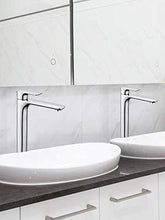 HOMELODY Miscelatore per Lavabo Bagno Alto Elegante Miscelatore Allungato Rubinetto Miscelatore Lavabo Monocomando Cromato per Lavabo